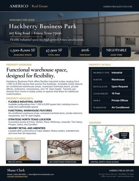 More Photos Of 207 King Rd, Frisco Unknown For Lease