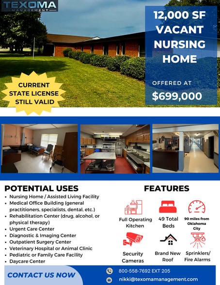 Primary Photo Of 1301 N 5th St, Tonkawa Assisted Living For Sale