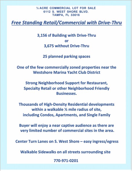 More Photos Of 6112 S West Shore Blvd, Tampa Land For Sale