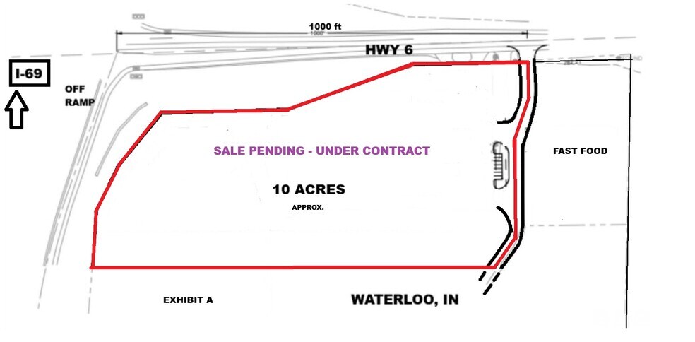 More Photos Of I-69 Interchange at 6 hwy, Waterloo Land For Sale