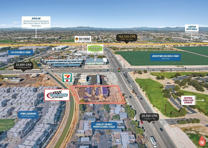 More Photos Of SWC Lindsay Road & Germann Rd, Gilbert Carwash For Sale