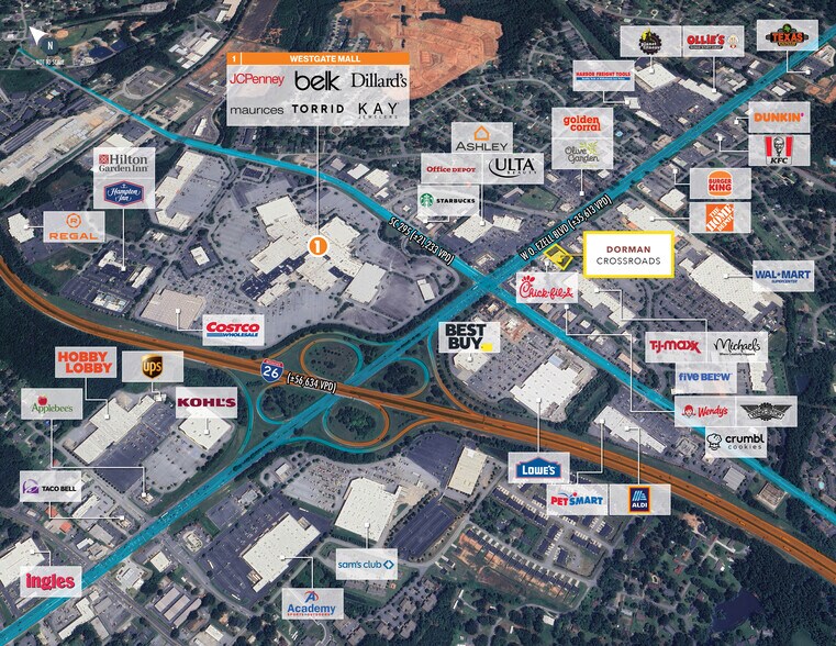 More Photos Of 1501 W. O. Ezell Blvd, Spartanburg Freestanding For Sale