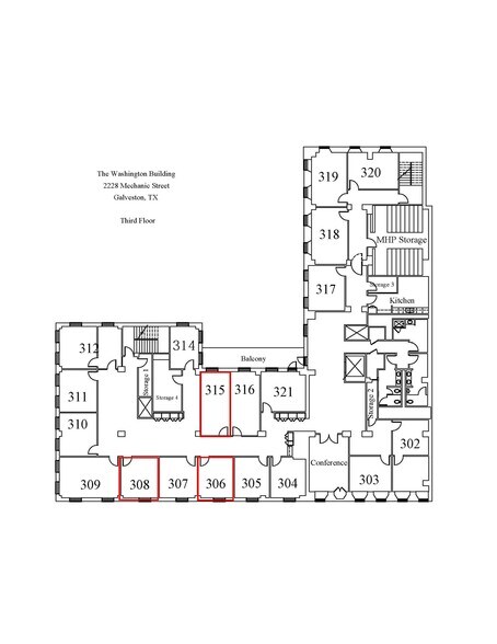 More Photos Of 2228 Mechanic St, Galveston Office For Lease