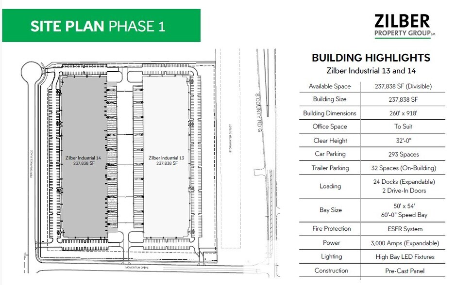 More Photos Of 110 Momentum Dr, Janesville Industrial For Lease