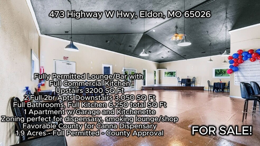 Primary Photo Of 473 Highway W, Eldon Storefront Retail Residential For Sale