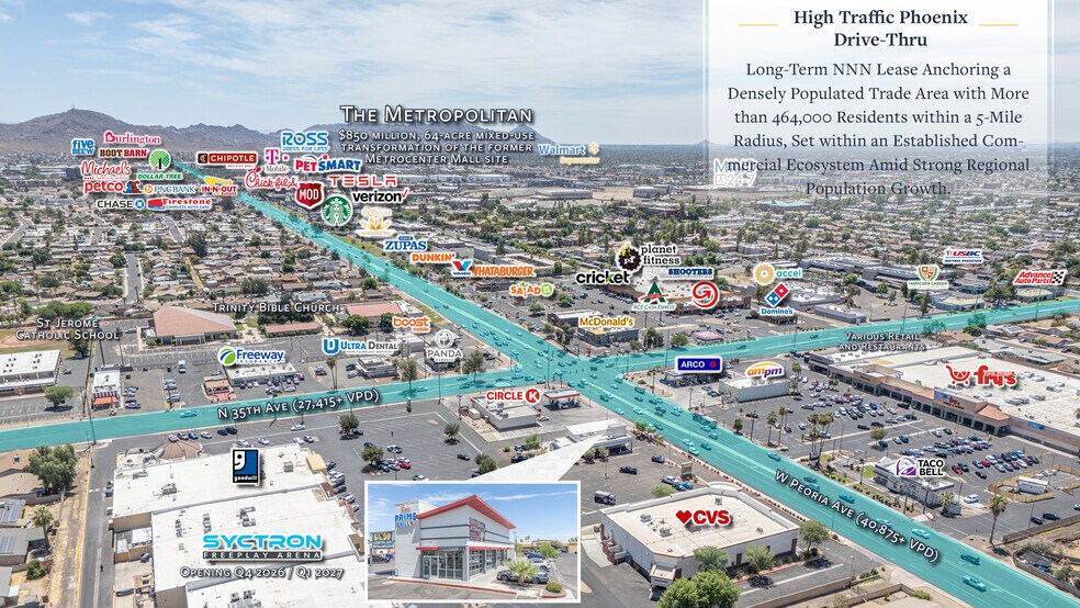 Primary Photo Of 3510 W Peoria Ave, Phoenix Fast Food For Sale