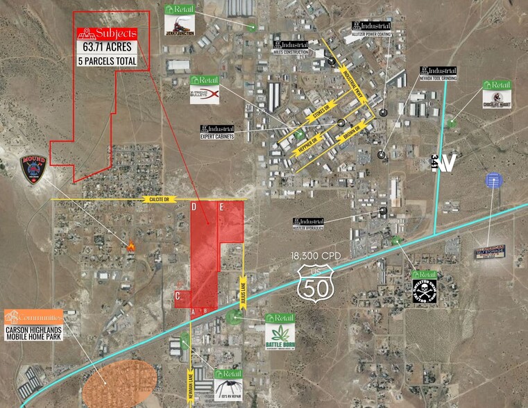 Primary Photo Of NE Cnr Hwy 50 E & Newman Ln, Mound House Land For Sale