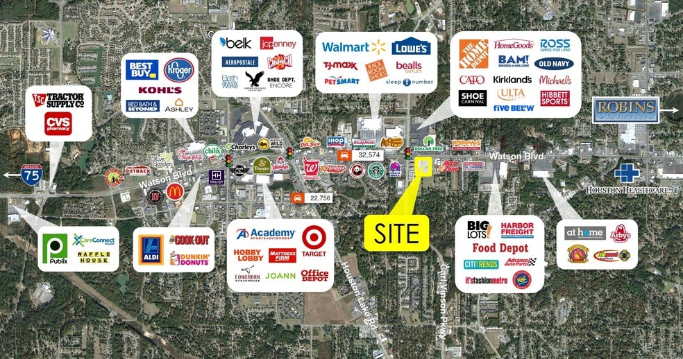 Primary Photo Of 2695 Watson Blvd, Warner Robins Land For Sale