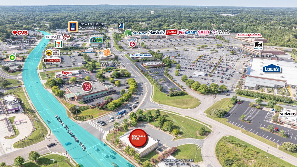 Primary Photo Of 1321-1329 E Innes St, Salisbury Freestanding For Sale