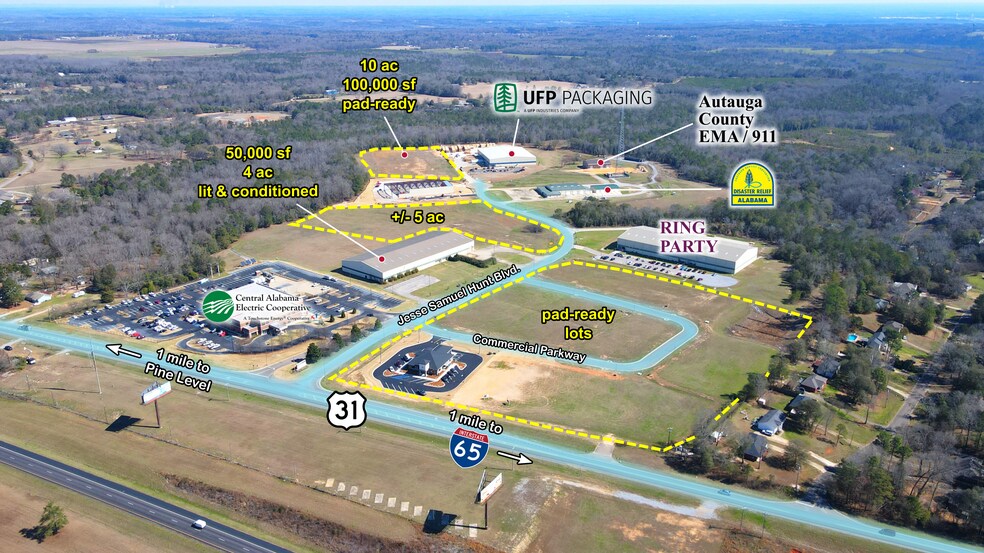 More Photos Of 107 Jesse Samuel Hunt Blvd, Prattville Warehouse For Lease