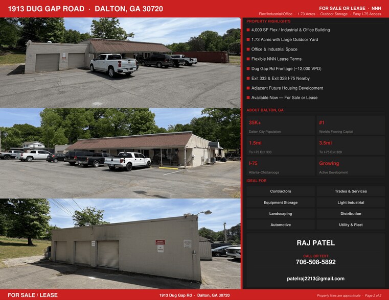 More Photos Of 1913 Dug Gap Rd, Dalton Light Distribution For Sale