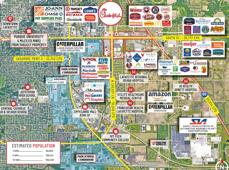 More Photos Of 50 N Creasy Ln, Lafayette General Retail For Sale