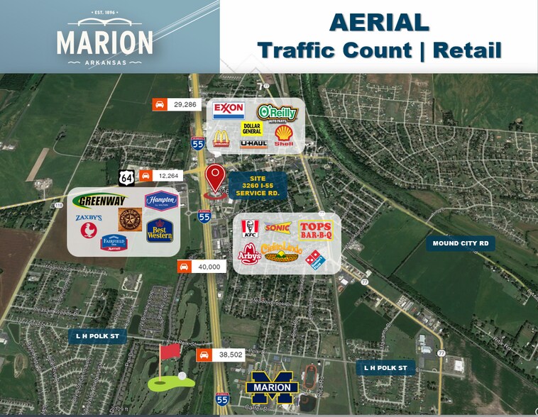 More Photos Of 3260 I-55, Service, Marion Land For Lease