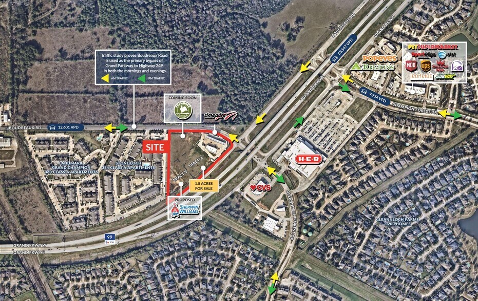 More Photos Of Grand Pkwy & Gleannloch Forest, Tomball Land For Sale
