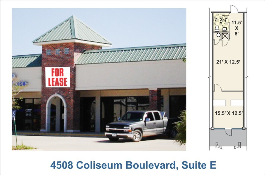 More Photos Of 4508 Coliseum Blvd, Alexandria General Retail For Lease