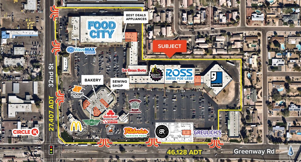 More Photos Of 3202 E Greenway Rd, Phoenix General Retail For Lease