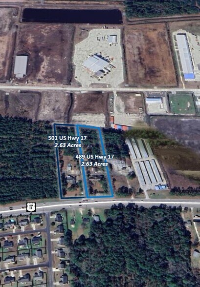 More Photos Of 489 & 501 US Highway 17 S, Holly Ridge Land For Sale