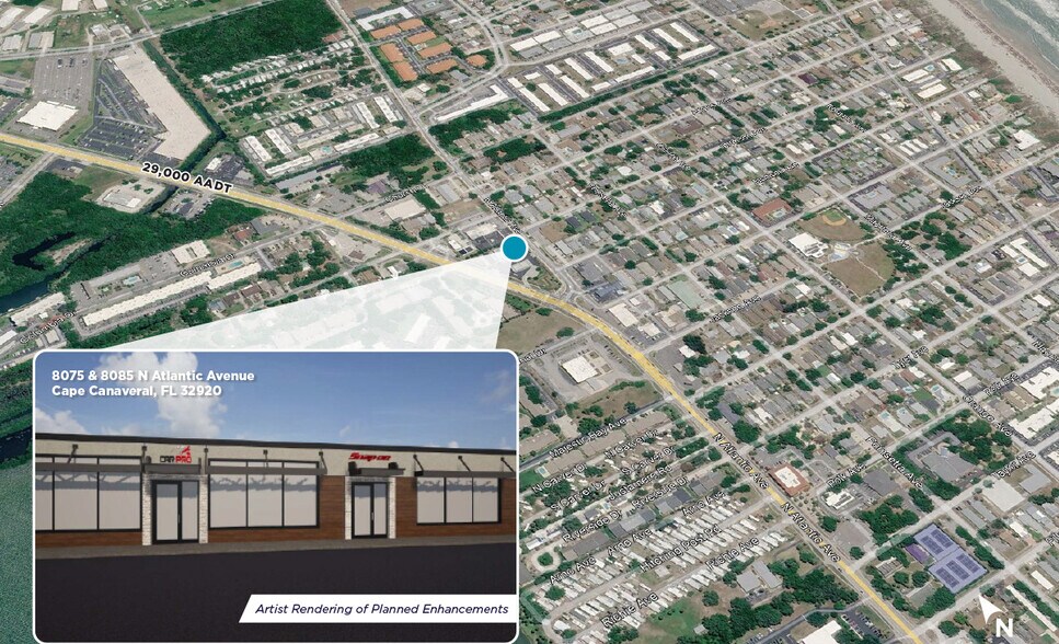 More Photos Of 8075-8085 N Atlantic Ave, Cape Canaveral Freestanding For Lease
