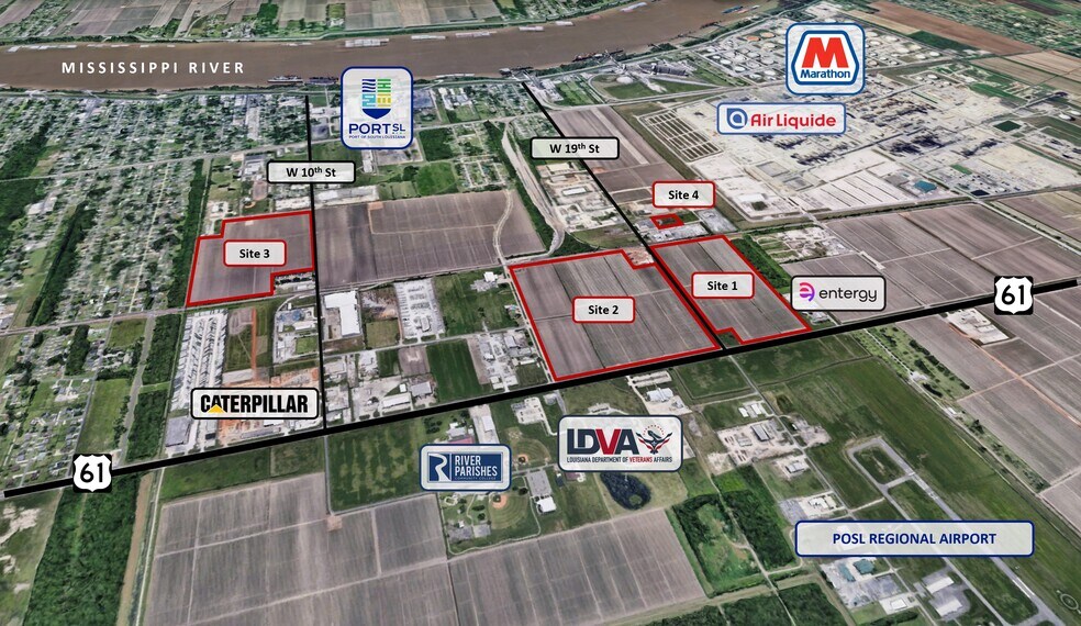 More Photos Of 4317 W Airline Hwy, Reserve Land For Sale