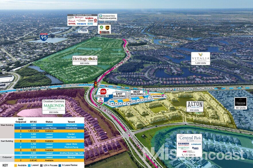 More Photos Of 0 Crosstown Pkwy & SW Village Pkwy, Port Saint Lucie Land For Lease