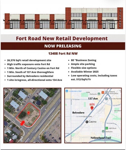 More Photos Of 13408 Fort Rd NW, Edmonton Storefront For Lease