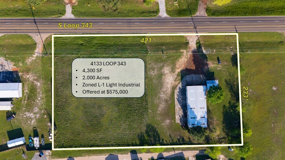 More Photos Of 4133 Loop 343, Rusk Manufacturing For Sale