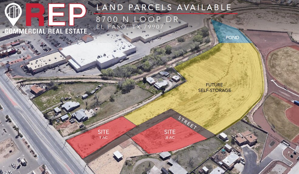 More Photos Of 8700 N Loop Dr, El Paso Land For Lease