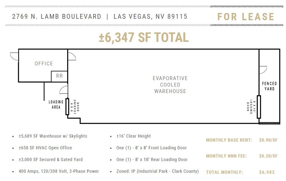 More Photos Of 2769 N Lamb Blvd, Las Vegas Warehouse For Lease