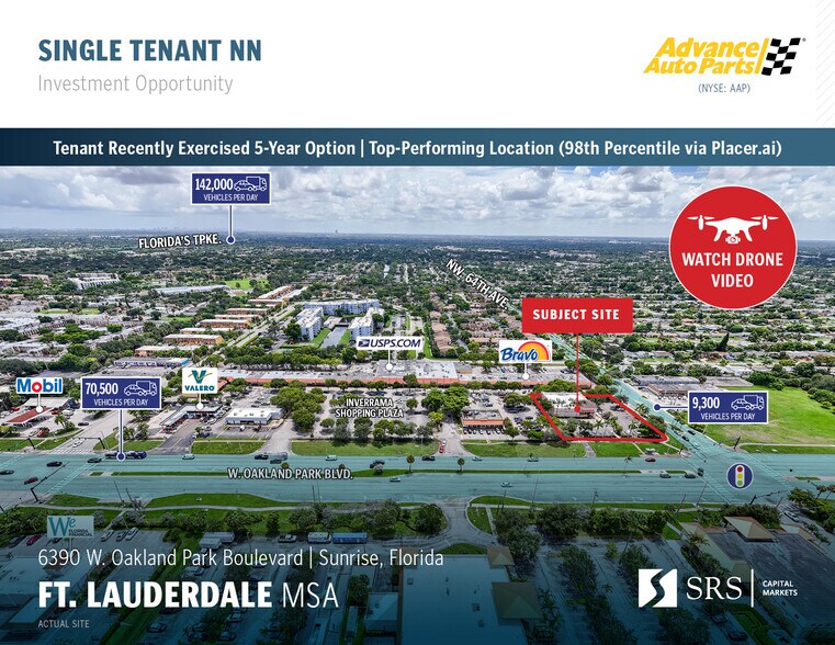 Primary Photo Of 6390 W Oakland Park Blvd, Fort Lauderdale Freestanding For Sale