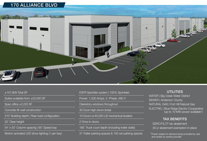More Photos Of 170 Alliance Blvd, Williamston Industrial For Lease