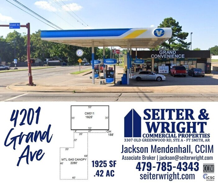 Primary Photo Of 4201 Grand Ave, Fort Smith Service Station For Sale