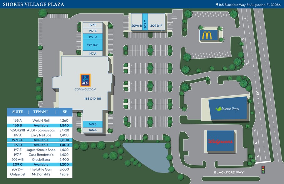 More Photos Of 165-209 Blackford Way, Saint Augustine Unknown For Lease