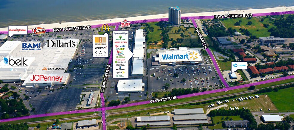 More Photos Of 2650 Beach Blvd, Biloxi Storefront For Lease