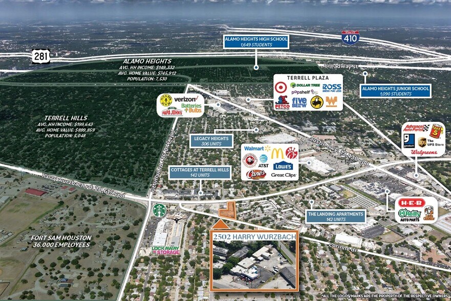 More Photos Of 2502 Harry Wurzbach Rd, San Antonio Flex For Sale