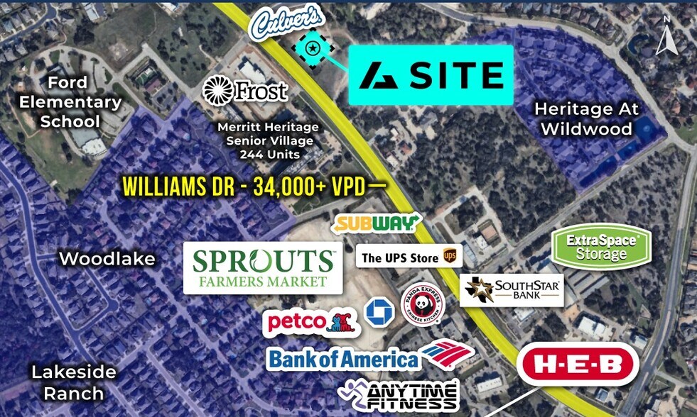 Primary Photo Of Williams Dr and Verde Vista Rd, Georgetown General Retail For Lease