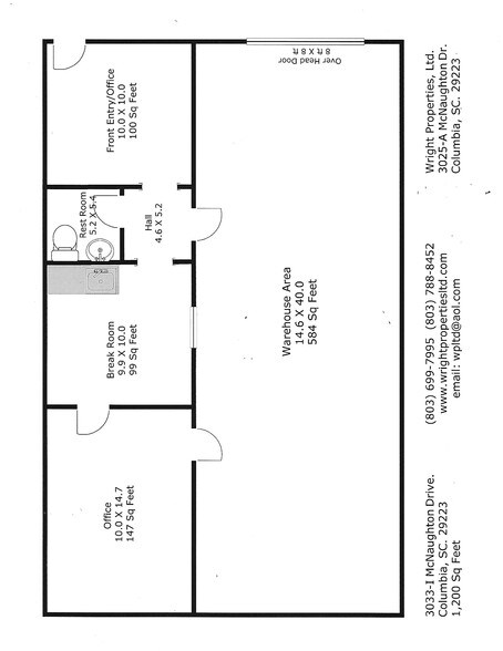 More Photos Of 3033 McNaughton Dr, Columbia Warehouse For Lease