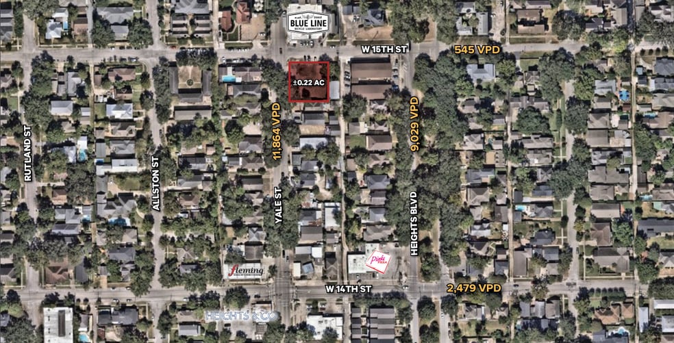 Primary Photo Of 1444-1446 Yale St, Houston Land For Sale