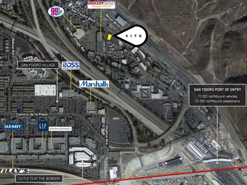 More Photos Of 502 E San Ysidro Blvd, San Ysidro Freestanding For Lease