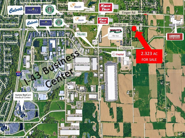 Primary Photo Of 3520 Finger Rd, Green Bay Land For Sale