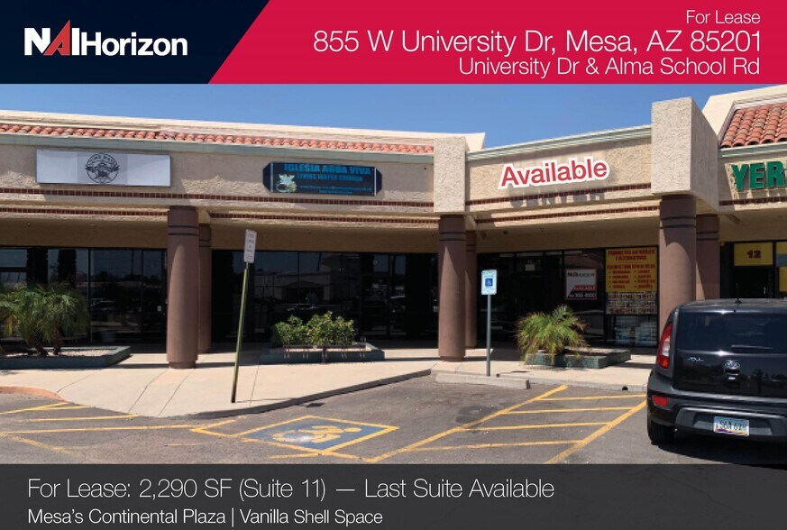 Primary Photo Of 855 W University Dr, Mesa Storefront For Lease