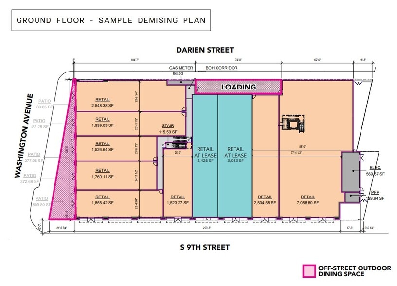 More Photos Of SE Corner 9th St @ Washington Ave, Philadelphia Storefront For Lease