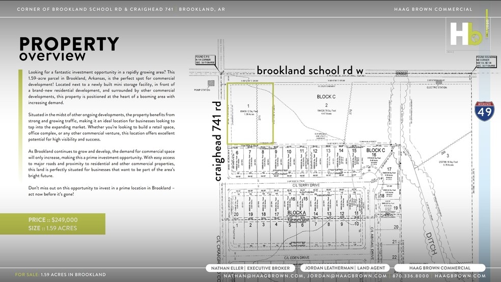 More Photos Of Brookland School Rd. w @ Craighead 741 Rd., Brookland Land For Sale