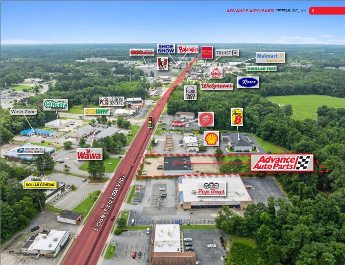 More Photos Of 3130 S Crater Rd, Petersburg Freestanding For Sale