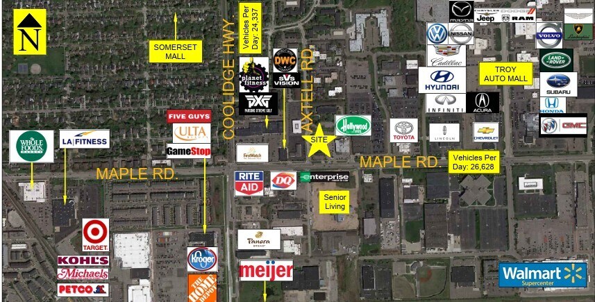 More Photos Of 2790 W Maple Rd, Troy Land For Lease