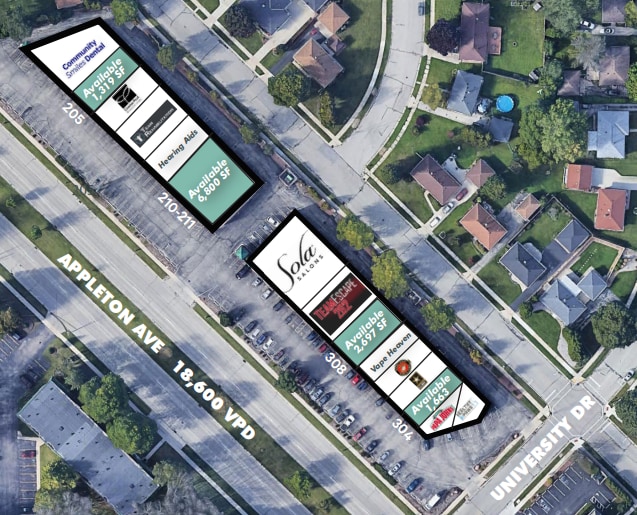 More Photos Of N80W14900-N80W14954 Appleton Ave, Menomonee Falls General Retail For Lease