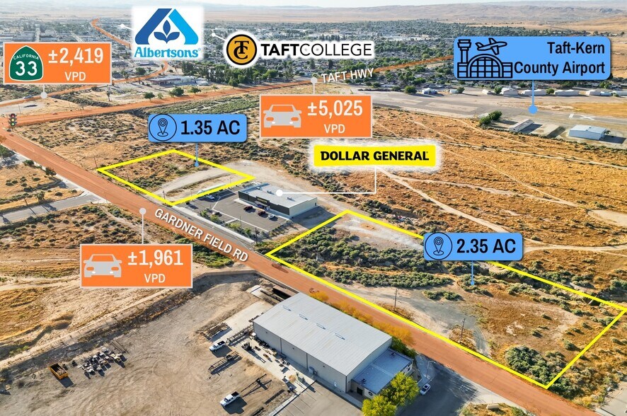 More Photos Of NEC HWY 119 & Gardner Field Rd, Taft Land For Sale