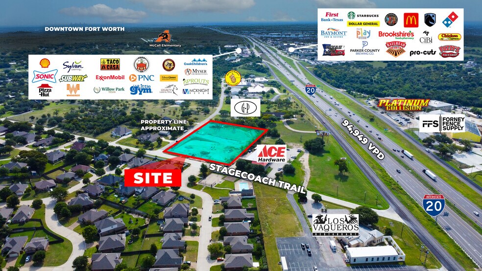 More Photos Of 221 W Stage Coach Trl, Willow Park Storefront For Lease