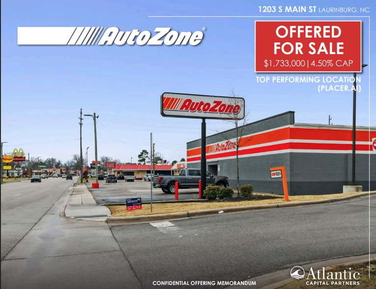 Primary Photo Of 1203 S Main St, Laurinburg Freestanding For Sale