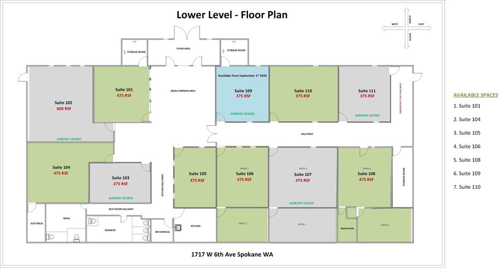 More Photos Of 1717 W 6th Ave, Spokane Medical For Lease