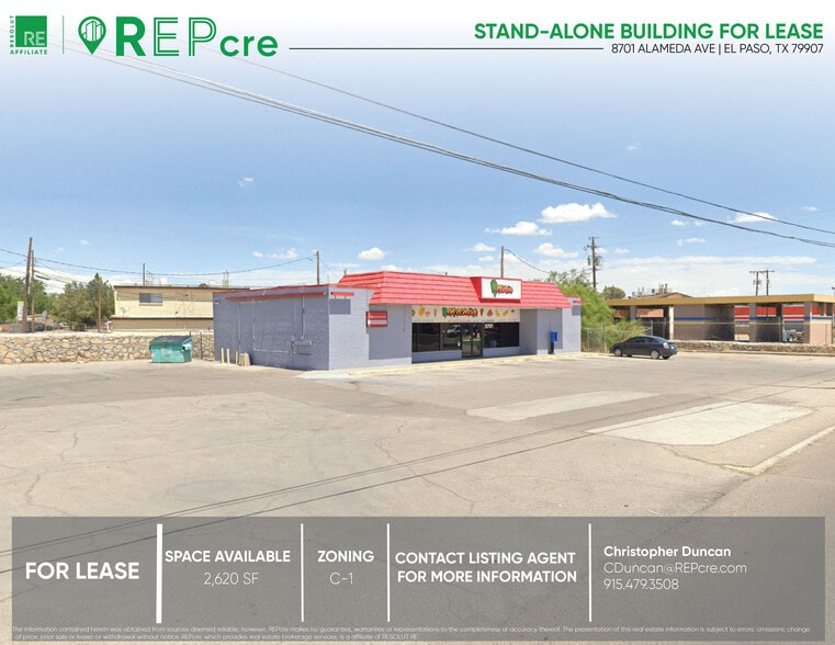 Primary Photo Of 8701 Alameda Ave, El Paso Convenience Store For Lease